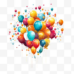 彩色气球图片_彩色气球国庆节装饰彩带气球庆祝