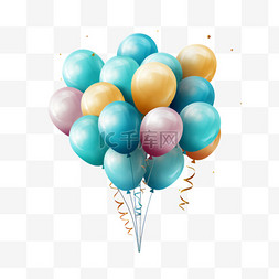 彩带漂浮气球图片_国庆节装饰彩带飘带漂浮气球气球