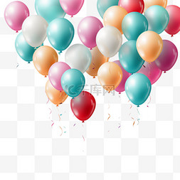 彩色气球图片_国庆节装饰彩带飘带气球彩色气球