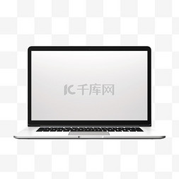 电子产品图片_一种带白屏和键盘的笔记本电脑