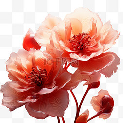 国庆节图片_国庆节牡丹花装饰花朵节日3D立体