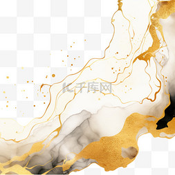 优雅抽象金色图片_优雅的手绘酒精墨水背景，金光闪