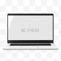 数字图片_一种带白屏和键盘的笔记本电脑