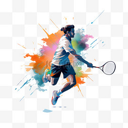 球网图片_羽毛球锦标赛海报模板