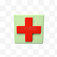 3D立体CD4医疗红十字图标