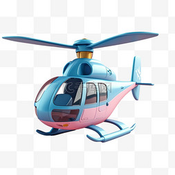 数字粉图片_飞机直升机粉蓝色飞行免扣元素装