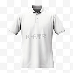 服装设计logo图片_男式白色马球衫实物模型