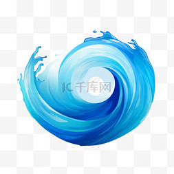 泛起涟漪图片_波浪形图标。水-海元素，海洋-液