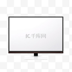 电视栏目框图片_液晶显示器和空白平板电视屏幕。