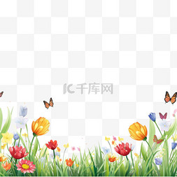 春花的图片_卡通风格你好，春天的背景