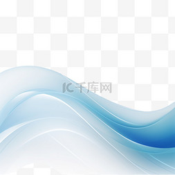 典雅线条图片_优雅的蓝色背景，波浪形线条设计