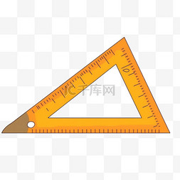 三角尺图片_学习工具元素三角尺简笔画