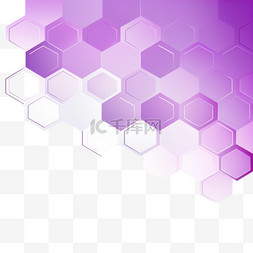 几何渐变抽象图片_渐变紫色六角形背景1
