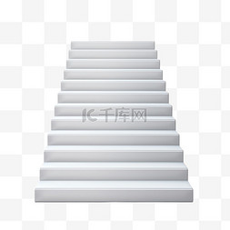 台阶图片_楼梯台阶白色免扣元素装饰素材