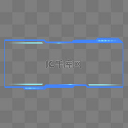 科技边框图片_科技边框蓝色文本框标题框