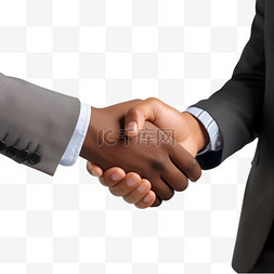 两位商业伙伴握手