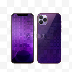 苹果手机模型图片_新款深紫色智能手机发布了iphone14p