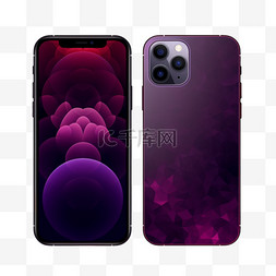 苹果手机模型图片_新款深紫色智能手机发布了iphone14p