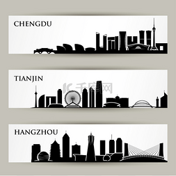 bridge图片_City skyline banners