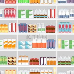 display图片_各种药丸和货架上的药品