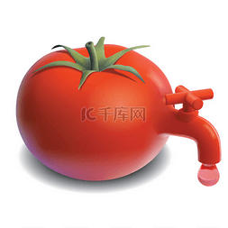 番茄水龙头漏水