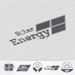 太阳能贴纸图片_Solar panels for energy. Sustainable ecologic