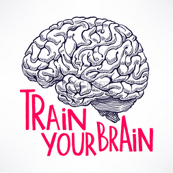 黑色背景海报海报图片_训练你的大脑