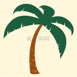 度假插图图片_热带棕榈树插图