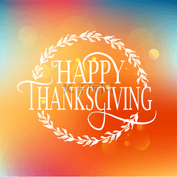 Happy Thanksgiving Day logotype, badge and ic