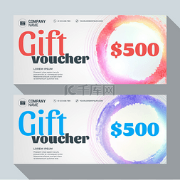 discount图片_Gift Voucher Vector Design Print Template. Di