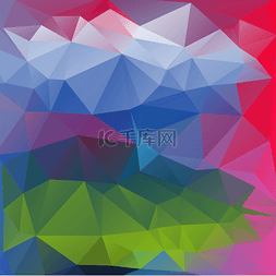 三角形状背景图片_抽象的多边形背景 3d 炫彩矢量图