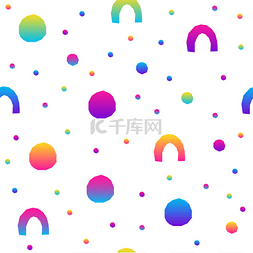 Abstract rainbow seamless pattern background.
