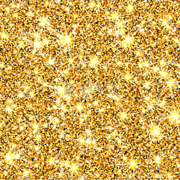 金色粒子背景矢量图片_金色闪光的矢量纹理。金色 sparcle 