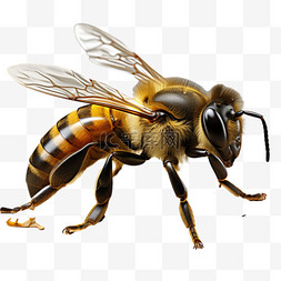 蜜蜂立体昆虫免扣元素装饰素材