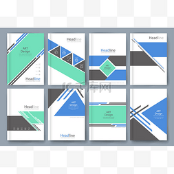 矢量宣传册、 宣传单、 杂志封面