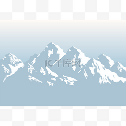 白雪皑皑的山图片_皑皑山-背景