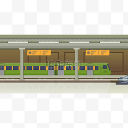 交通图片_火车站的现代火车。铁路运输类型