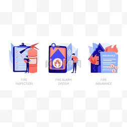 fire图片_Fire prevention vector concept metaphors