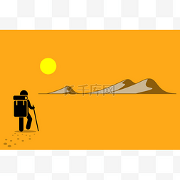 刺客信条奥德赛图片_背上背包和棍子行走在沙漠中寻找