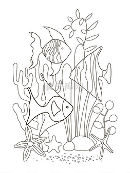 Vector beautiful coloring book for adults and