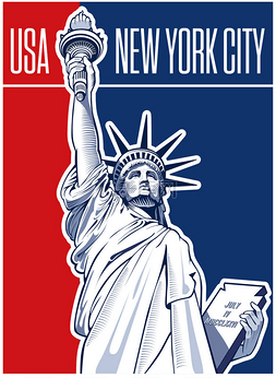 美国纽约州纽约市自由女神像