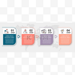 Vector infographic template with rectangles. 