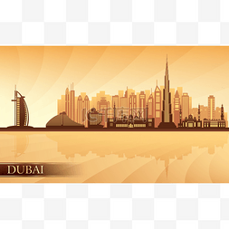 迪拜城市天际线
