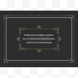 Vintage Ornament Quote Marks Box Frame Vector