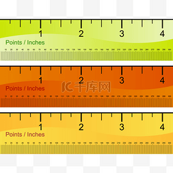 标尺元素图片_点套尺英寸