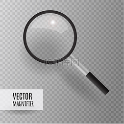 magnifying图片_Magnifying glass. Realistic Icon. vector illu