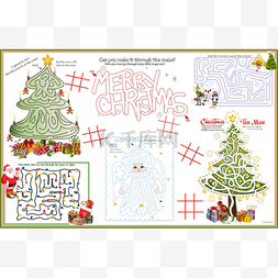 Placemat Christmas Printable Activity Sheet 4