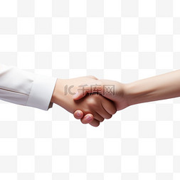 手握手立体图片_握手和平手部元素立体免扣图案