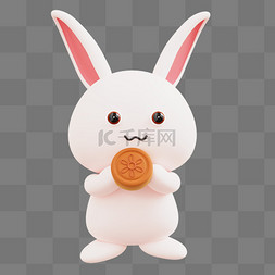 3D中秋月饼兔子中秋节