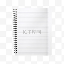 空白笔记图片_逼真的纸笔记本笔记本衬里和正方